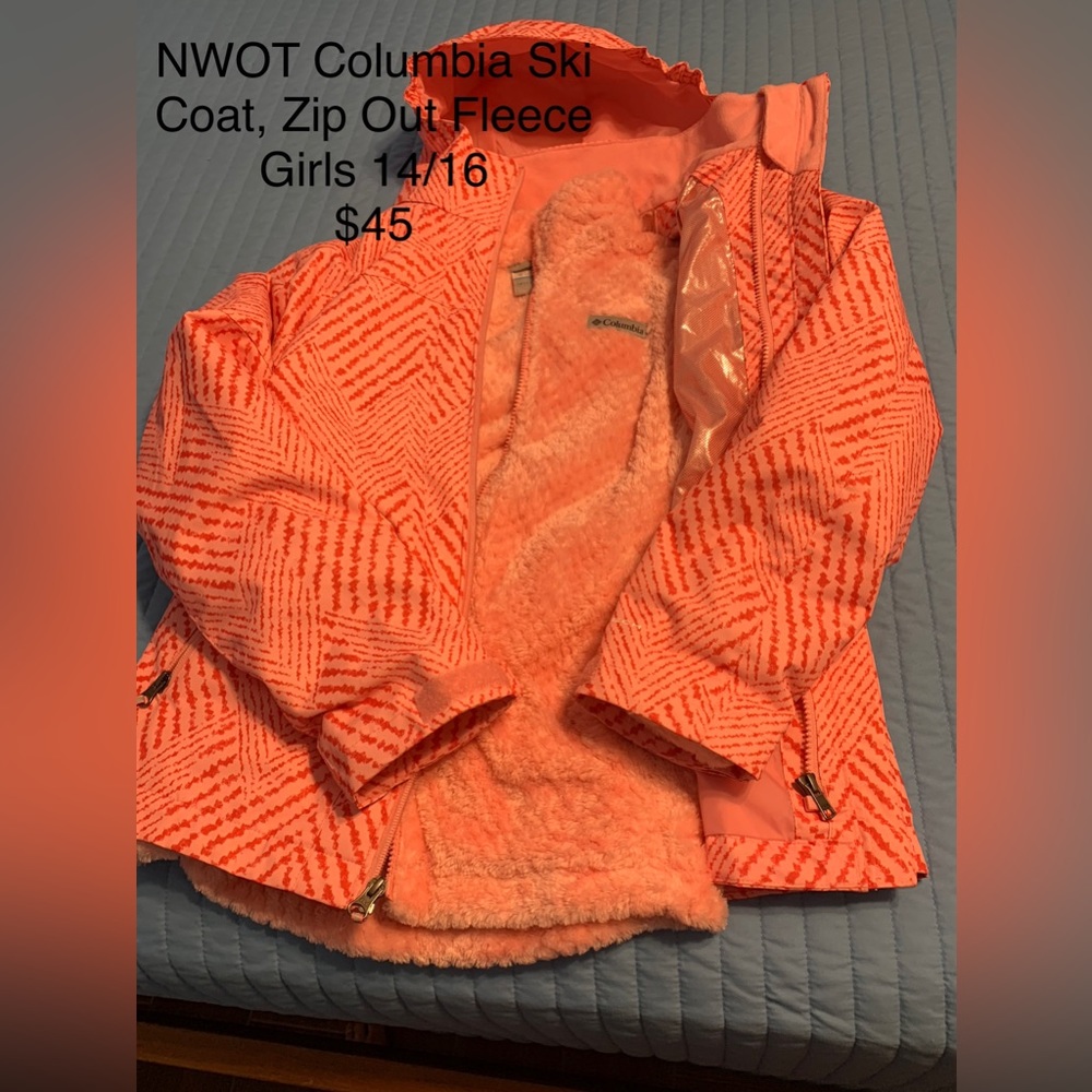 NWOT Columbia Ski Coat, Girls Youth 14/16